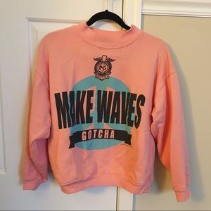 Pink Gotcha Brand collab with UO Sweatshirt